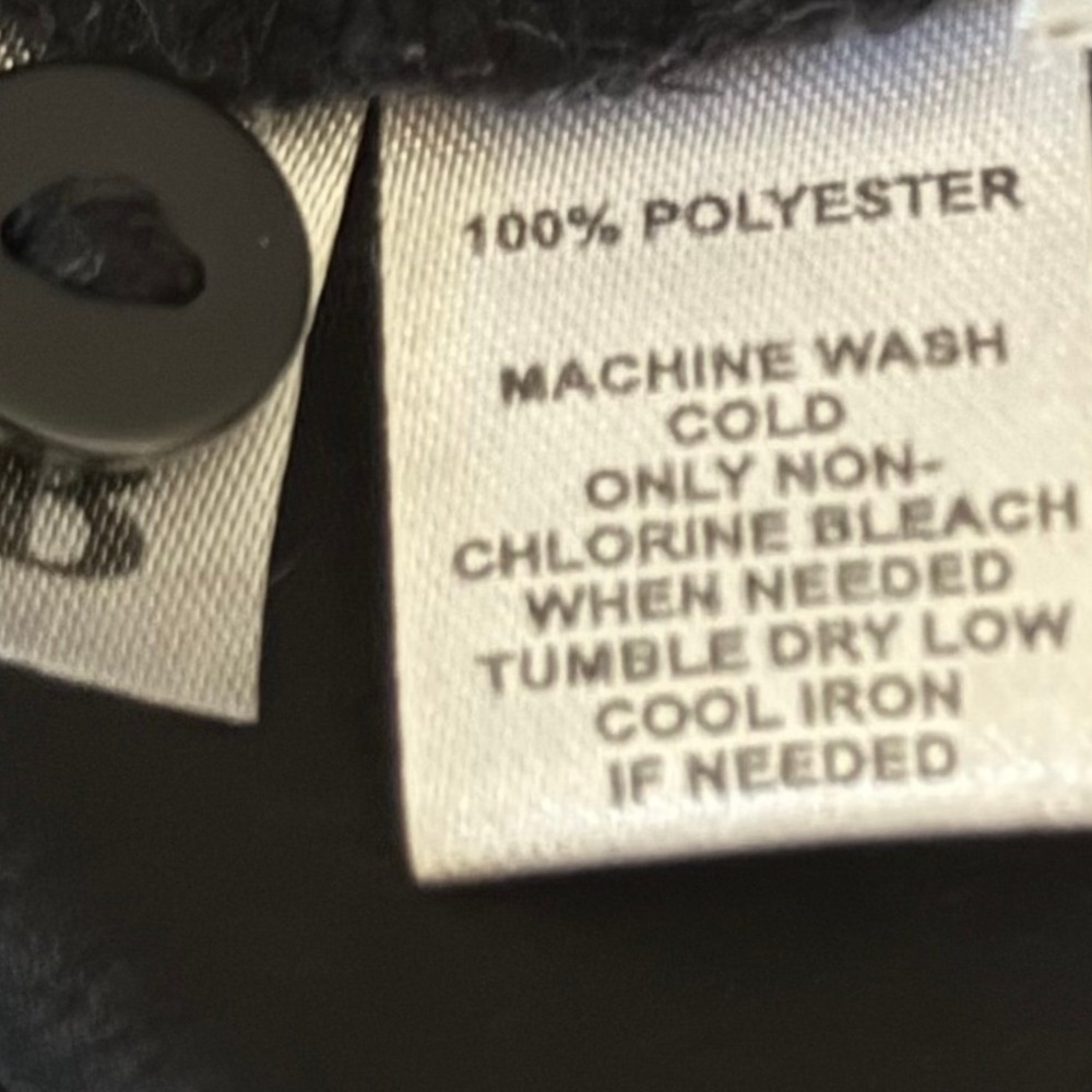 Ann Taylor LOFT Womens Medium Blouse Black Ruffle Tie Neck Sleeveless Bubble Hem - Picture 6 of 9